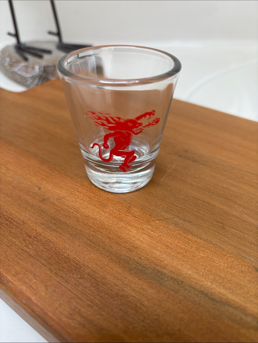 Fireball Red Demon Shot Glass